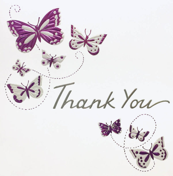 Butterfly Thank You – Gift & Social Stationery