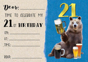 21st Birthday Bear