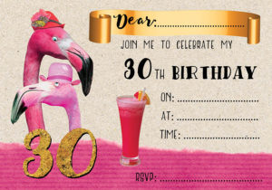 30th Birthday Flamingo