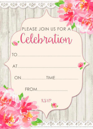 Celebration Invitation/RSVP