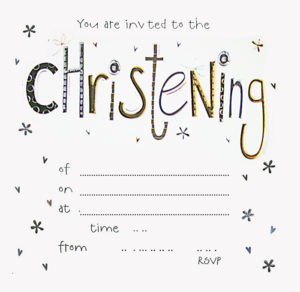 Christening Invite