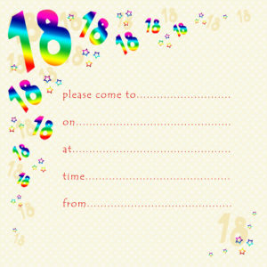 18th Birthday Invite