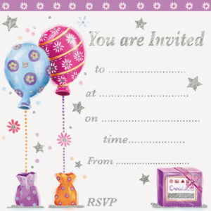 Twin Balloon Invitation