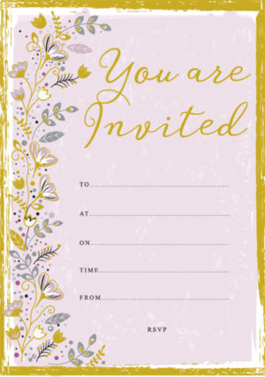 Floral Invite