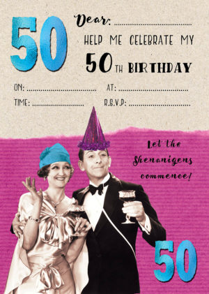 50th Birthday Wine - A5