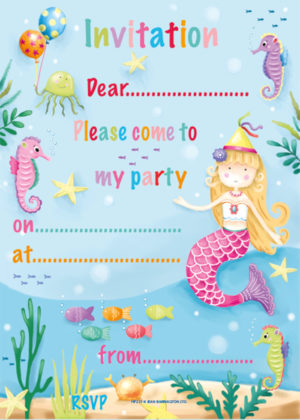 Mermaid Invitation