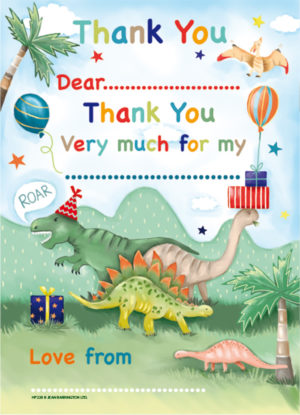 Dinosaur Presents Thank you