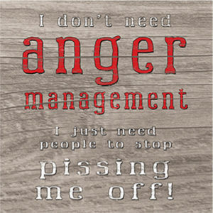 Anger Management Plaque