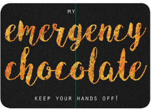 Hands off Chocolate Slip Lid Tin