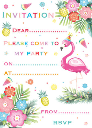 Flamingo Invitation